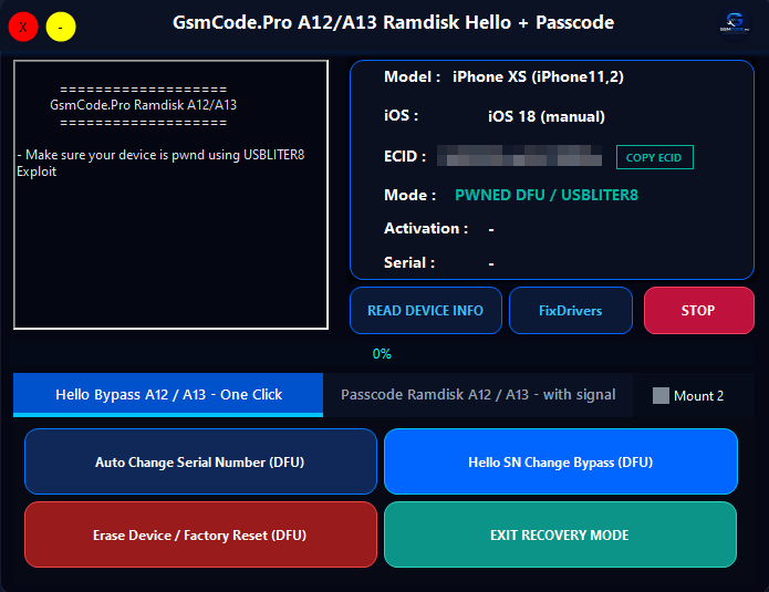 GSMCode.Pro Ramdisk Tool USBLiter8 Tool