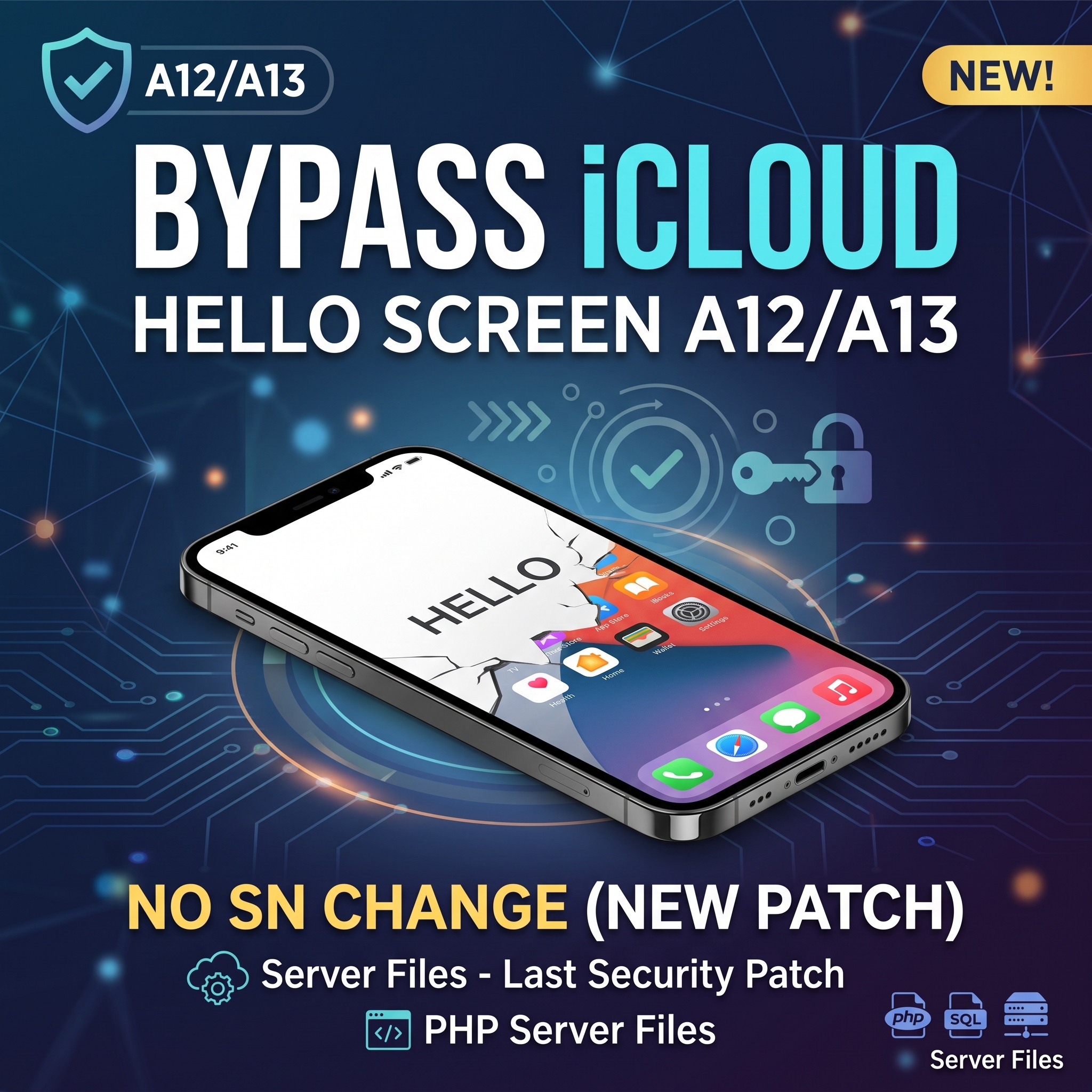 A12/A13 Bypass Hello Screen (New Patch) Server files - Last Security